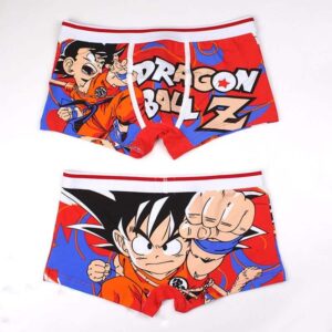 Kid Goku Dragon Ball Z Fight Pose Red Boxer Shorts