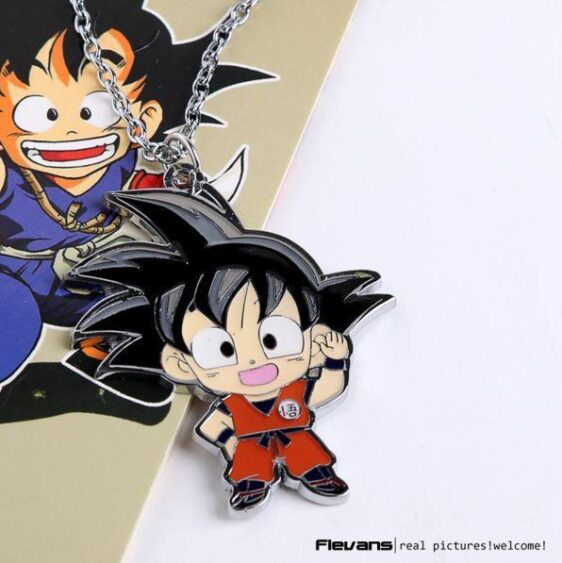 Kid Goku Super Saiyan Cute Metal Pendant Necklace - Saiyan Stuff