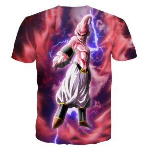 Majin Ultimate Mighty Kid Buu Tie Dye Lightning Amazing 3D T- Shirt - Saiyan Stuff