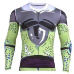 Perfect Cell DBZ Long Sleeves Skin Gear Workout Gym Compression 3D Shirt