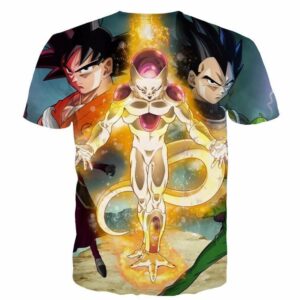 Resurrection 'F' Return of Frieza Goku Vegeta Amazing 3D T-Shirt - Saiyan Stuff
