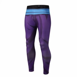Son Gohan Purple Black Waist Fitness Gym Compression Leggings Tights - Saiyan Stuff - 1