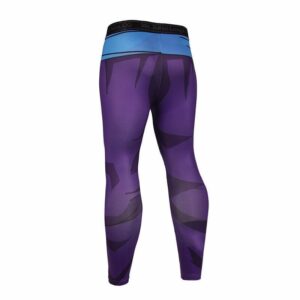 Son Gohan Purple Black Waist Fitness Gym Compression Leggings Tights - Saiyan Stuff - 2