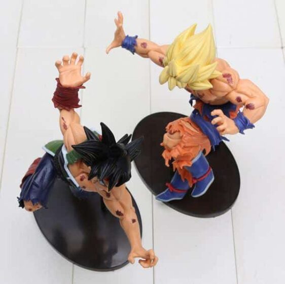 Super Saiyan Son Goku Vs Bardock Battle Damage PVC Action Figure 23cm - Saiyan Stuff
