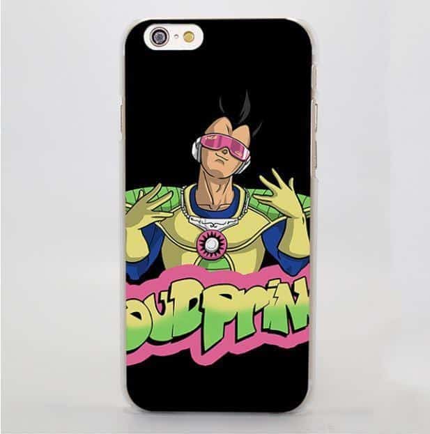 Vegeta Dub Prince Graffiti Cool Black Hard iPhone 4 5 6 7 Plus Case