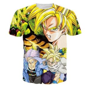 Z-Fighters Goku Trunks Gohan Shenron Dragon Ball T-Shirt - Saiyan Stuff