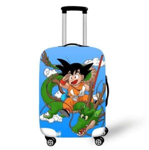 DBZ Happy Kid Goku And Shenron Fan Art Suitcase Cover