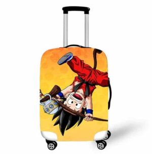Goku Holding Korin's Staff Upside Down Image Suitcase Cover