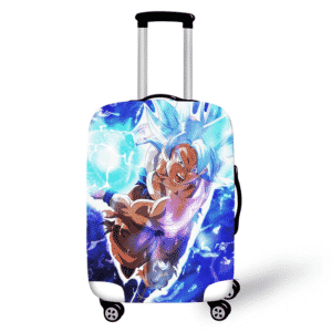 DBZ Son Goku Ultra Instinct Kamehameha Luggage Cover