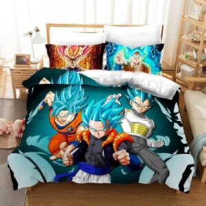Gogeta Super Saiyan Blue Son Goku & Vegeta Fusion Bedding Set