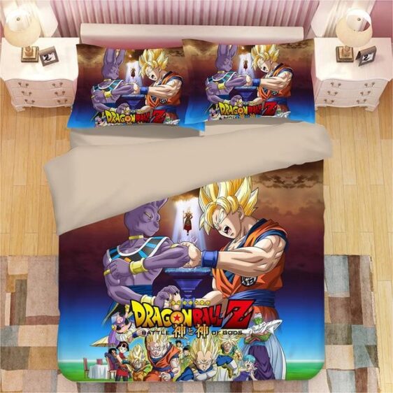Dragon Ball Z Battle Of Gods Goku And Beerus Bedding Set