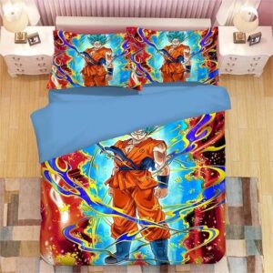 DBZ Resurrection F Powerful Son Goku SSGSS Bedding Set