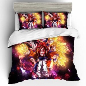 DBZ Gogeta & Goku Ultra Super Saiyan Forms Bedding Set