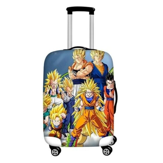 Super Saiyan Family Saiyan Forms Protective Suitcase Cover