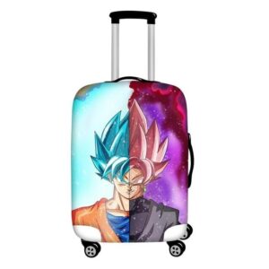 Half Son Goku Half Zamasu Suitcase Protective Cover