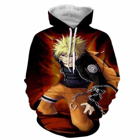 Naruto Uzumaki Japanese Anime Powerful Fan Art Hoodie