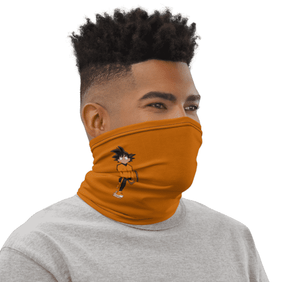 DBZ Awesome Kid Goku Nike Inspired Face Covering Neck Gaiter