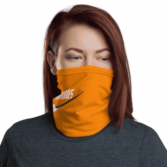 DBZ Nimbus Art Nike Inspired Orange Face Covering Neck Gaiter
