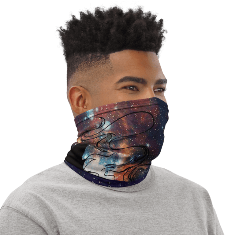 DBZ Rebel Kid Goku High on Weed Face Covering Neck Gaiter