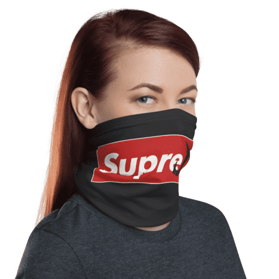 DBZ Supreme Majin Symbol Black Face Covering Neck Gaiter
