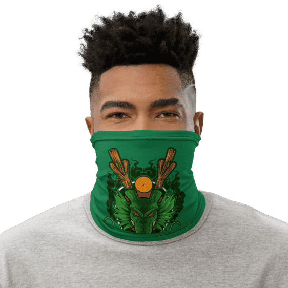 Dragon Ball Z Cool Shenron Green Face Covering Neck Gaiter