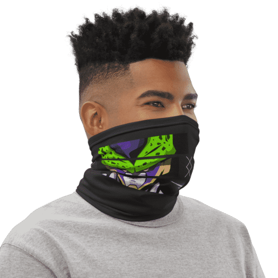 Dragon Ball Z Perfect Cell Art Face Covering Neck Gaiter