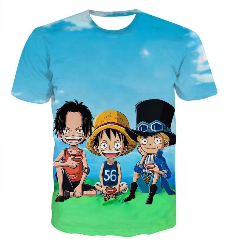 Sabo Baseball One Piece Movies Full Print Baseball Jersey Shirt