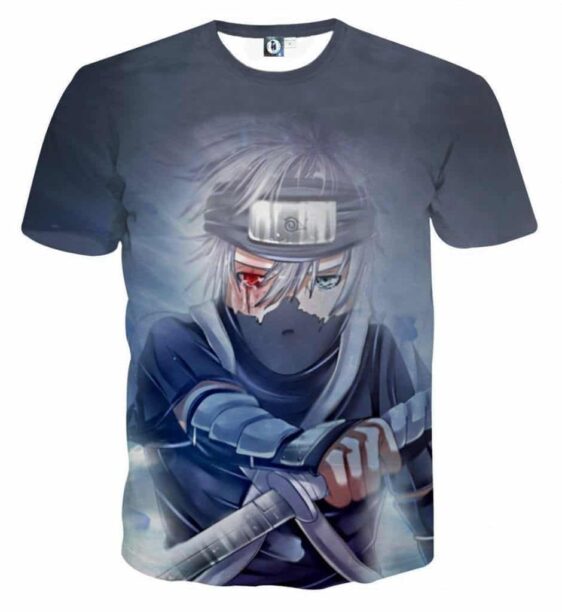 Kakashi Young Ninja Sharingan Fan Art Design Cool T-Shirt