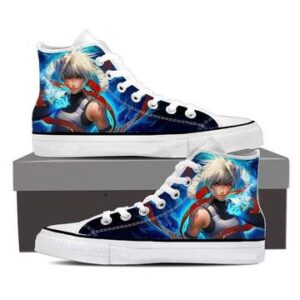 Naruto Kakashi Hatake Anbu Ninja Fan Art Blue Sneakers Shoes