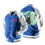 Naruto Konan Akatsuki Powerful Kunoichi Blue Baseball Jacket