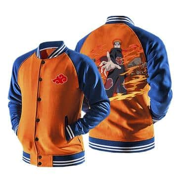 Naruto Nagato Six Paths of Pain Puppet Orange Baseball Jacket
