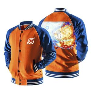 Naruto Nine-Tails Mode Rasenshuriken Orange Baseball Jacket