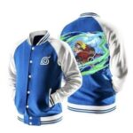Naruto Sage Mode Wind Rasenshuriken Blue Baseball Jacket