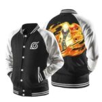 Naruto Six Path Sage Mode Form Orange Flame Baseball Jacket