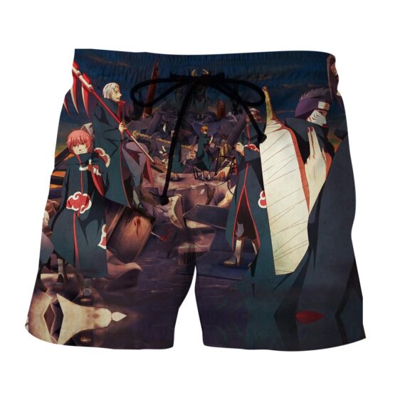 Naruto Akatsuki Brutal Villain Group Cute Art Style Shorts