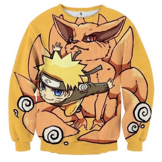 Naruto And His Fox Fanfiction Japanese Anime Cool Sweatshirt