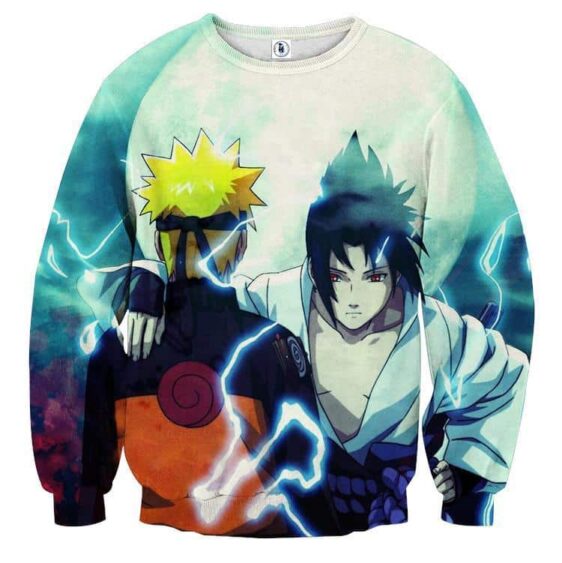 Naruto And Sasuke Japan Anime Awesome Fan Art Sweatshirt