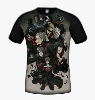 Naruto Anime Akatsuki Villain Member Generation Dope Design Summer T-Shirt