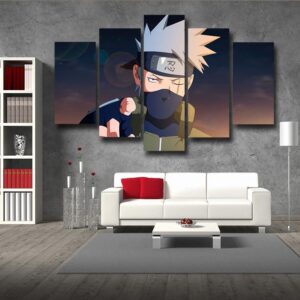 Naruto Anime Shinobi War Third Division Commander 5pcs Canvas