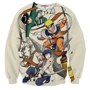 Naruto Hinata Lee Ninja Style Pose Dope Art Sweatshirt