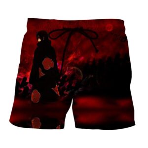 Anime Uchiha Sasuke Uchiha Itachi Casual Track Pants Short Beach Shorts Men