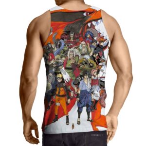 Naruto Japan Anime Cover All Characters Amazing Cool Tank Top