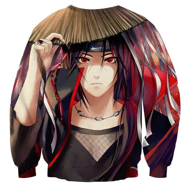 Naruto Japan Anime Female Itachi Fan Art Design Sweatshirt - Saiyan Stuff
