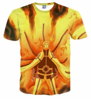 Naruto Japan Anime Sage Mode Flaming Amazing Dope T-Shirt