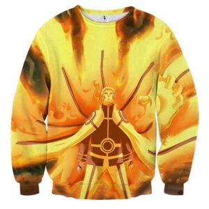 Naruto Japan Anime Sage Mode Flaming Streetwear Sweatshirt