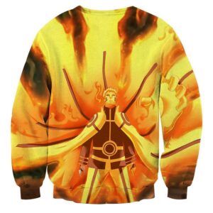 Naruto Japan Anime Sage Mode Flaming Streetwear Sweatshirt