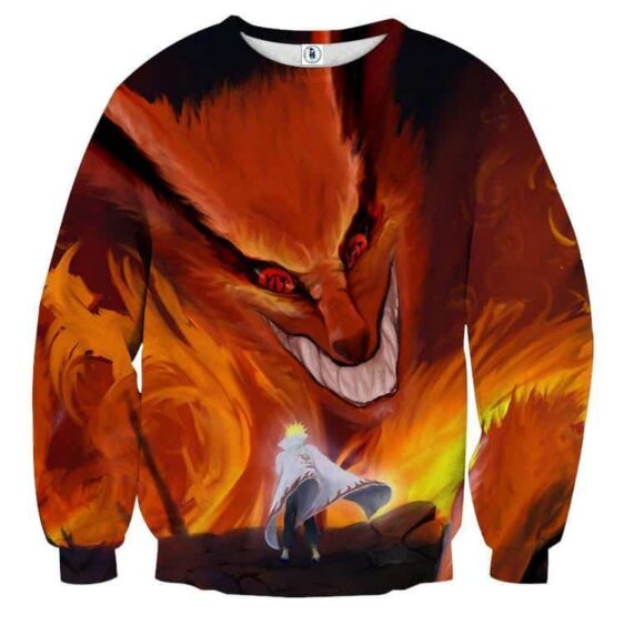 Naruto Kurama Fire Monster Fox Fan Art Dope Sweatshirt