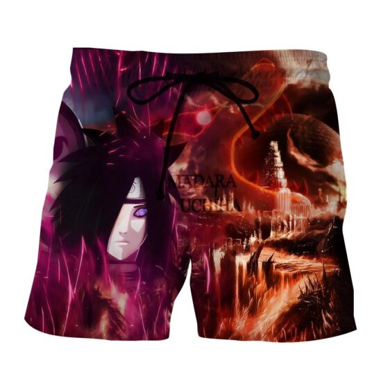 Naruto Madara Uchiha Epic Style Villain Dope Summer Shorts