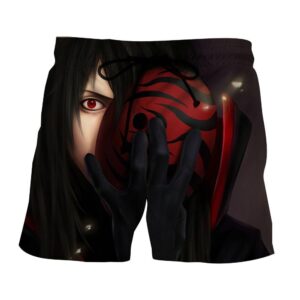 Naruto Madara Uchiha Unmask Realistic Artwork Cool Shorts