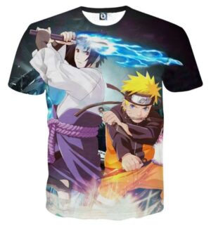 Naruto Sasuke Sakura Team 7 Shippuden Anime Cool T-Shirt